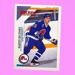 1993-94 Panini Hockey Martin Rucinsky Quebec Nordiques #74 Sticker